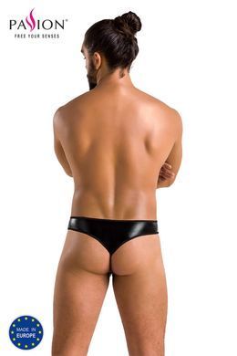 Мужские стринги Passion Thong Paul XXL/XXXL, черные, под латекс