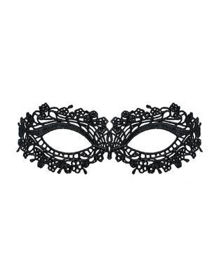 Кружевная маска Obsessive A710 mask, единый размер, черная