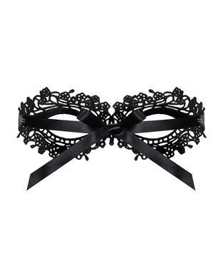 Кружевная маска Obsessive A710 mask, единый размер, черная