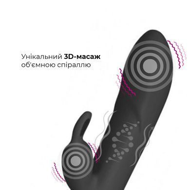 Вибратор-кролик со спиральным 3D-массажем Adrien Lastic Twister