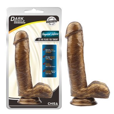 Фаллоимитаор реалистик Chisa Dark Muscle Gold