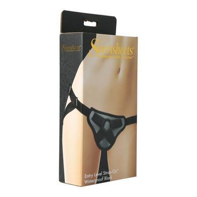 Трусы для страпона Sportsheets - Entry Level Strap-On Waterproof Black, можно в душе или ванной, Чорний