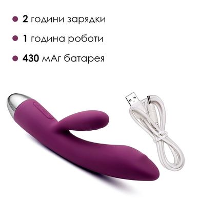 Вибратор кролик с жемчужной стимуляцией точки G Svakom Trysta Violet, Фиолетовый