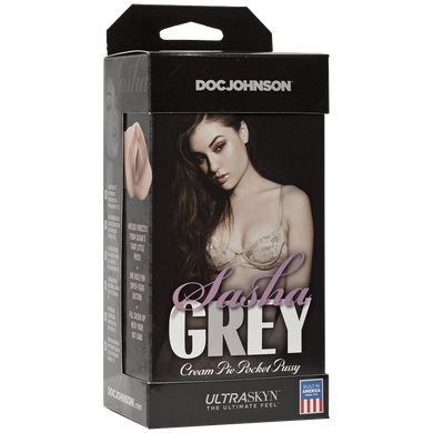 Мастурбатор-вагина Doc Johnson Sasha Grey - Ultraskyn Cream Pie Pocket, Телесный