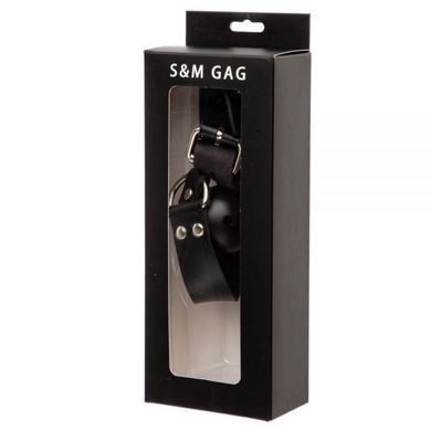 F61425 Кляп Loveshop BREATHABLE BALL Gag BLACK
