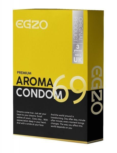 Ароматизовані презервативи EGZO "Aroma" латексні (ціна за упаковку, 3 шт)