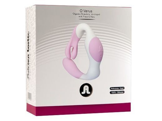 Вібратор Adrien Lastic O Venus, Белый/розовый
