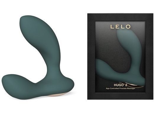 Смарт-масажер простати LELO Hugo 2 Green, 2 мотори, підвищена потужність