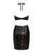 Платье под змеиную кожу Obsessive Vivianty dress XS/S, черное