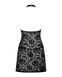 Пеньюар C трусиками Obsessive Softily chemise Black L \ XL