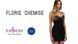 Сорочка приталенная с чашечками FLORIS CHEMISE black L/XL - Passion Exclusive, трусики, Черный