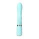 Роскошный кролик с ротацией и вибрацией Pillow Talk Lively, Teal, кристалл Сваровски, тройной отрост, Бирюзовый