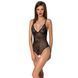 Боді з ажурним декором та відкритим кроком Ursula Body black S/M &mdash; Passion, Черный