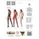 Бодистокинг Passion BS062 red, комбинезон, имитация чулок, Красный