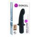 Вібратор Dorcel Mini Lover Black з обмежувачем, для точки G і масажу простати, Черный
