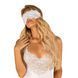 Атласная Маска для глаз белая Amor Blanco eye mask white O/S