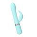 Роскошный кролик с ротацией и вибрацией Pillow Talk Lively, Teal, кристалл Сваровски, тройной отрост, Бирюзовый
