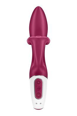 Вибратор кролик с тройным отростком Satisfyer Embrace me Berry, 2 мотора, диаметр 3,6 см