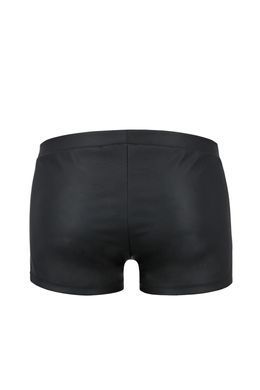 Чоловічі шкіряні боксери з клапаном Passion Short Patrick XXL/XXXL, чорні