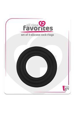 Набор эрекционных колец ALL TIME FAVORITES COCKRINGS