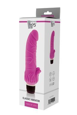 Вібромасажер класичний із стимулятором клітора DreamToys VIBES OF LOVE рожевий