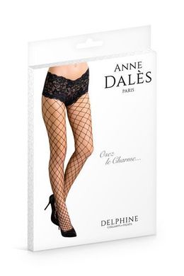 Чулки Anne De Ales DELPHINE T2 Black, Черный