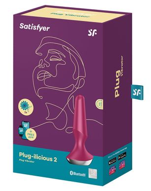 Анальна смарт-вібропробка Satisfyer Plug-ilicious 2 Berry