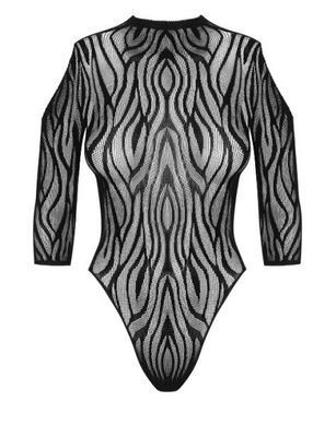 410887 Боди-сетка&nbsp;с&nbsp;открытой&nbsp;спиной&nbsp;Obsessive&nbsp;B130&nbsp;XL/XXL