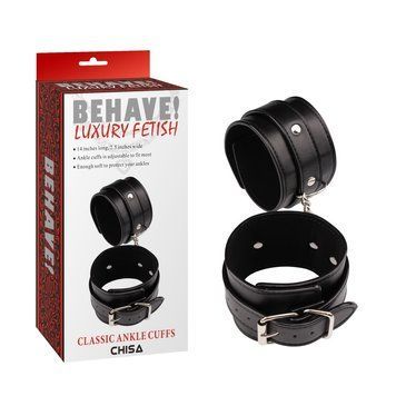 Наручники Chisa Behave Luxury Fetish Tempt Him Hand Cuffs, Черный
