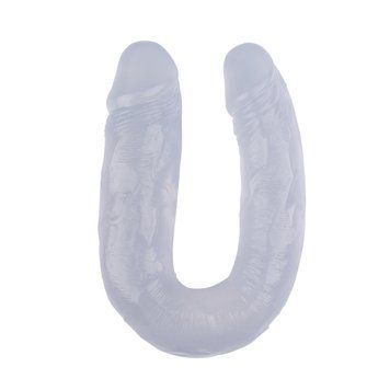 Фаллоимитатор&nbsp;двойной Chisa&nbsp;Hi-Rubber&nbsp;14 Clear
