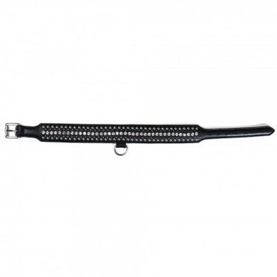 Нашийник Leather Crystal Diamonds, Black