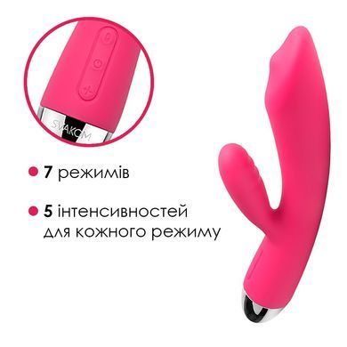 Вибратор кролик с жемчужной стимуляцией точки G Svakom Trysta Plum Red, Розовый