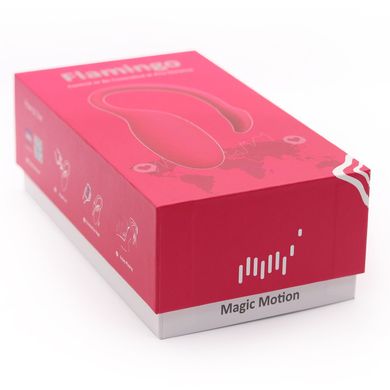 Смарт-виброяйцо Magic Motion Flamingo со стимулятором клитора, 3 вида упражнений Кегеля, Розовый