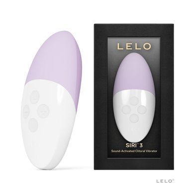 Музыкальный вибратор для клитора LELO SIRI 3 Calm Lavender, вибрации в ритме звуков без смартфона