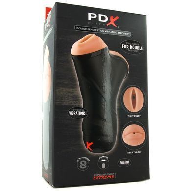 Мастурбатор подвійний Pipedream PDX Extreme з вібрацією