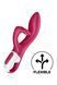 Вибратор кролик с тройным отростком Satisfyer Embrace me Berry, 2 мотора, диаметр 3,6 см