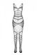 Телесный ажурный бодистокинг со сложным вертикальным плетением Casmir CA004, Телесный