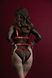 Жіноча збруя з ланцюгом та фіксаторами Feral Feelings Harness with Cuffs Red