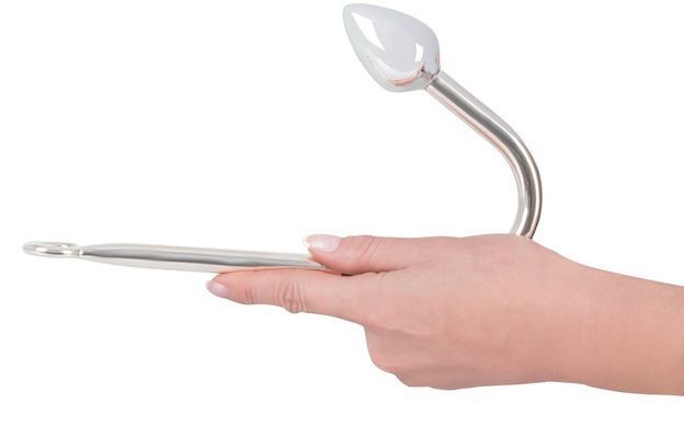 Анальний гачок металевий You2Toys Bondage Hook з кільцем для бондажу, сріблястий