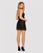 Пеньюар c трусиками Obsessive Softily chemise Black S\M