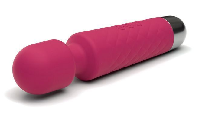 Минивибромассажер Dorcel Wand Wanderful Magenta мощный, водонепроницаемый, 18 режимов работы, Розовый