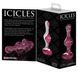 Скляний анальний затор серце Pipedream Icicles № 75