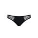 Трусики-сліпи з мереживною сіточкою Dina Thong black S/M - Passion, Черный