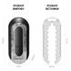 Мастурбатор Tenga Flip Zero Electronic Vibration Black, змінна інтенсивність, розкладний, Черный