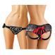 Трусы для страпона Sportsheets - Platinum Lace Corset, широкий пояс, бант, кружево, Платиновий