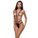 Открытое боди из стреп MEGGY black S/M - Passion Exclusive