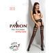 Эротические колготки-бодистокинг Passion S013 black, имитация высоких ажурных чулок и пояса, Черный