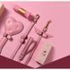 Подарунковий набір BDSM італійська шкіра рожевий Upko lovely kinky Puppy set