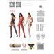 Бодистокинг Passion BS062 white, комбинезон, имитация чулок, Белый