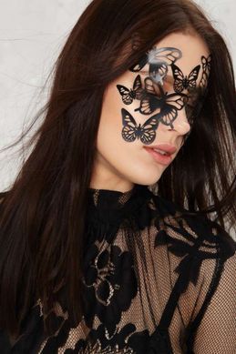Виниловая маска SYBILLE от Bijoux Indiscrets, черная